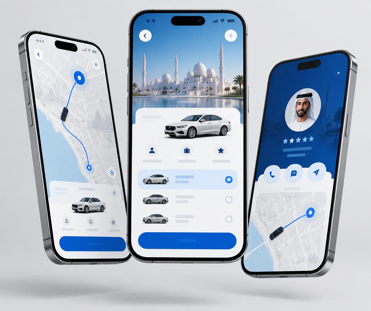 مجموعة شاشات تطبيق جون